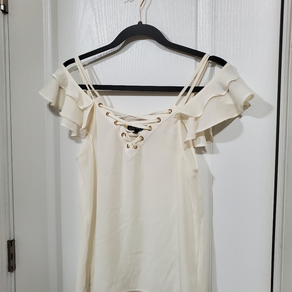 Express Extra Small Cream Blouse